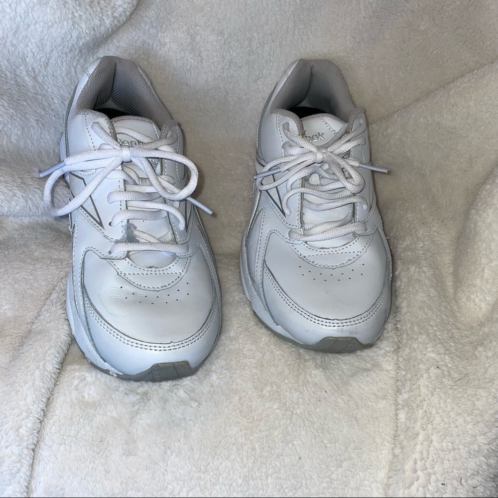 White Reeboks Dad Sneakers
